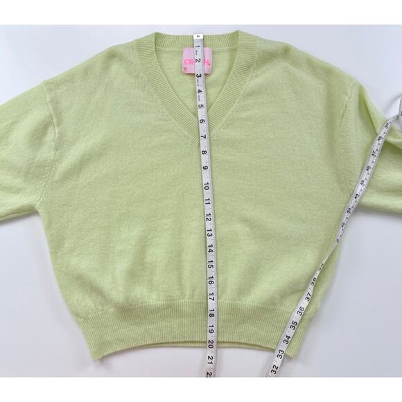 Crush Cashmere V-Neck Long Sleeve Lightweight Sweater Size XS - Picture 9 of 9